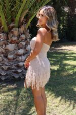 Vestido Rubí Beige - Imagen 2